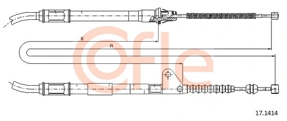 Cable Pull, parking brake (17.1414)
