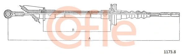 Cable Pull, clutch control (1172.1)