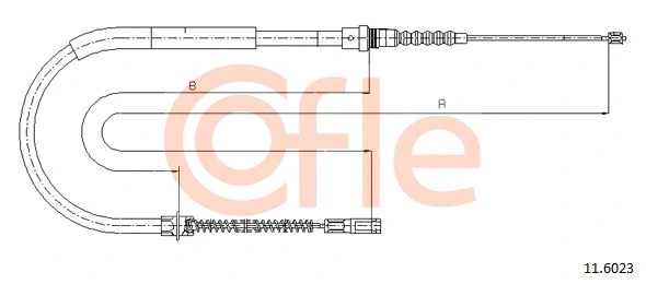 Cable Pull, parking brake (11.6023)