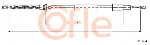 Cable Pull, parking brake (11.604)