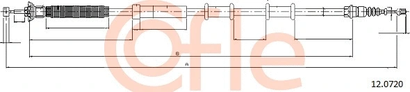 Cable Pull, parking brake (12.0720)