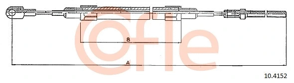 Cable Pull, parking brake (10.4152)