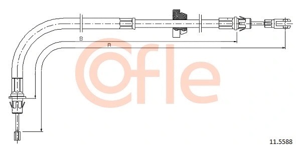 Cable Pull, parking brake (11.5588)