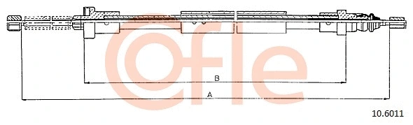 Cable Pull, parking brake (10.6011)