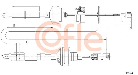 Cable Pull, clutch control (492.3)