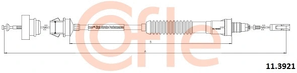 Cable Pull, clutch control (11.3921)