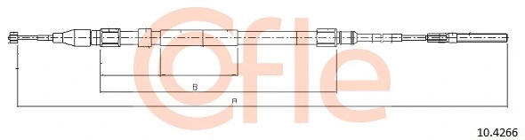 Cable Pull, parking brake (92.10.4266)