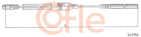 Cable Pull, parking brake (11.5752)