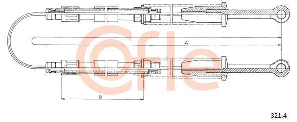 Cable Pull, parking brake (321.4)