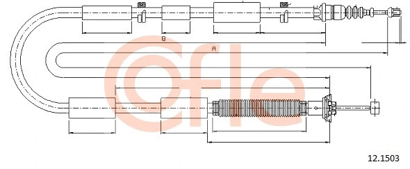 Cable Pull, parking brake (12.1503)