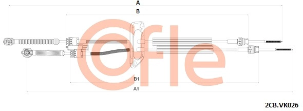 Cable Pull, manual transmission (92.2CB.VK026)
