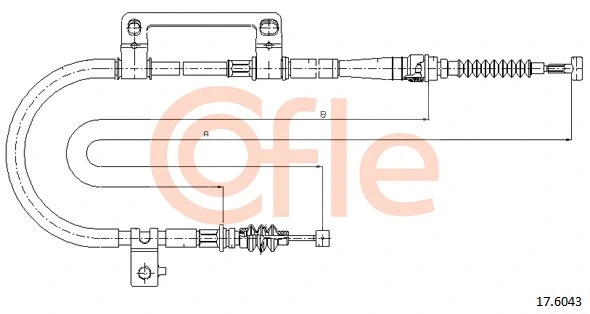 Cable Pull, parking brake (17.6043)