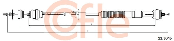 Cable Pull, clutch control (11.3046)