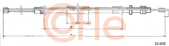 Cable Pull, parking brake (10.608)