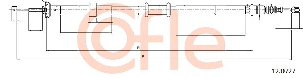 Cable Pull, parking brake (12.0727)