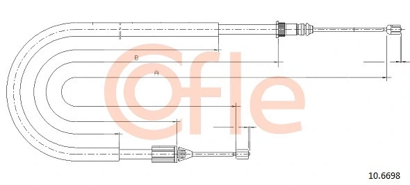 Cable Pull, parking brake (10.6698)