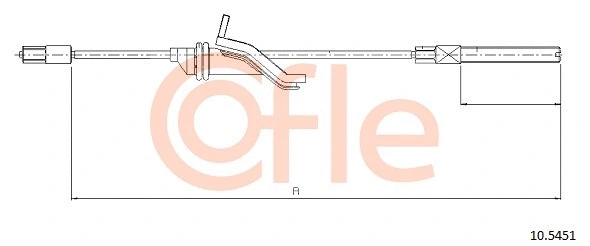 Cable Pull, parking brake (10.5451)