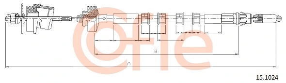 Cable Pull, clutch control (15.1024)