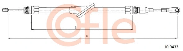 Cable Pull, parking brake (10.9433)