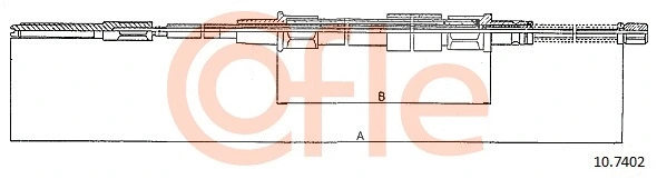 Cable Pull, parking brake (10.7402)