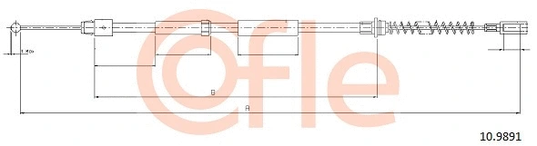 Cable Pull, parking brake (10.9891)
