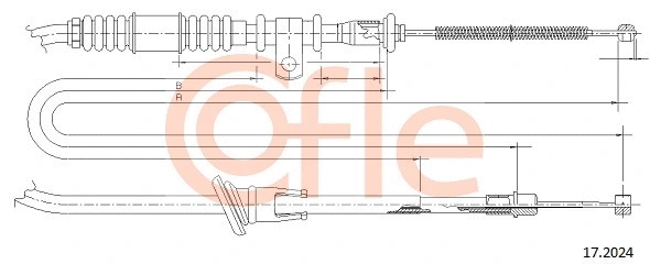 Cable Pull, parking brake (17.2024)