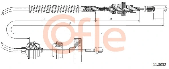 Cable Pull, clutch control (11.3052)