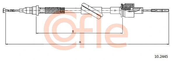 Cable Pull, clutch control (10.2445)