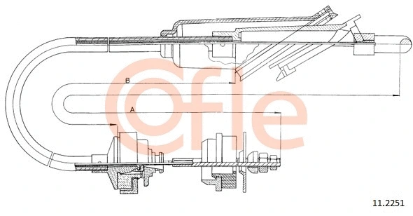 Cable Pull, clutch control (11.2251)