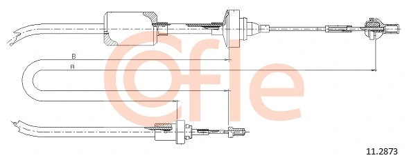Cable Pull, clutch control (11.2873)