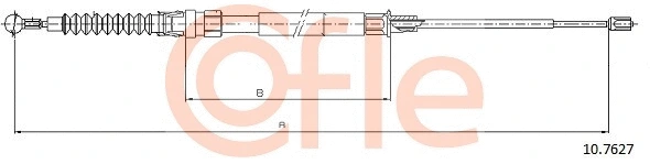 Cable Pull, parking brake (10.7627)