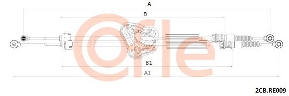 Cable Pull, manual transmission (2CB.RE009)