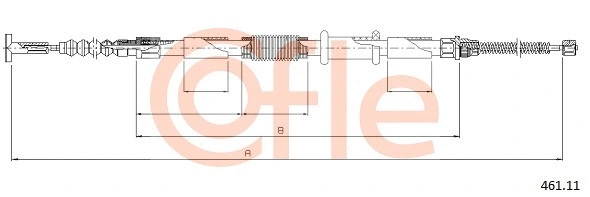 Cable Pull, parking brake (461.11)
