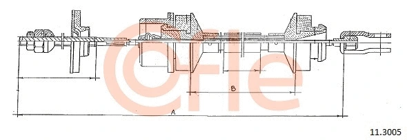 Cable Pull, clutch control (11.3005)