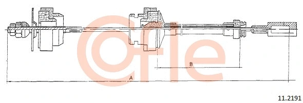 Cable Pull, clutch control (11.2191)