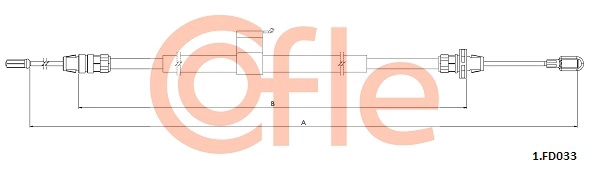 Cable Pull, parking brake (92.1.FD033)