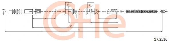 Cable Pull, parking brake (17.2536)