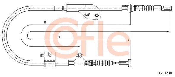 Cable Pull, parking brake (17.0238)