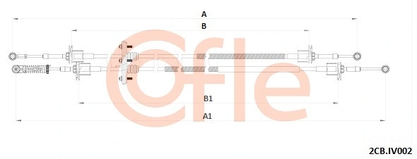 Cable Pull, manual transmission (92.2CB.IV002)