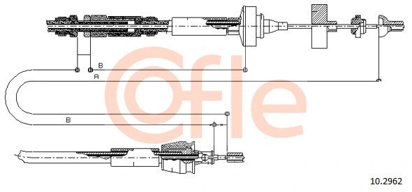 Cable Pull, clutch control (10.2962)