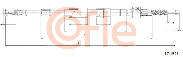 Cable Pull, parking brake (17.1521)
