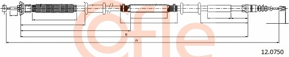 Cable Pull, parking brake (12.0750)