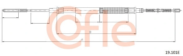 Cable Pull, parking brake (19.101E)