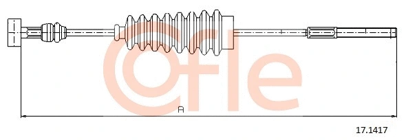 Cable Pull, parking brake (17.1417)