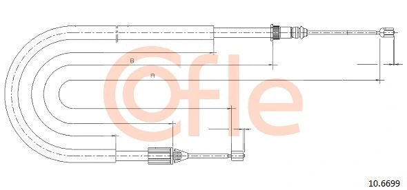 Cable Pull, parking brake (10.6699)