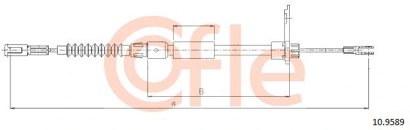 Cable Pull, parking brake (10.9589)