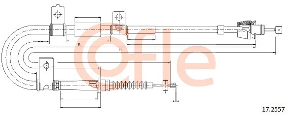 Cable Pull, parking brake (17.2557)