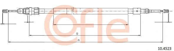 Cable Pull, parking brake (10.4523)