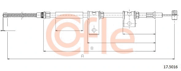 Cable Pull, parking brake (17.5016)