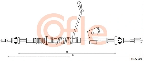 Cable Pull, parking brake (10.5349)